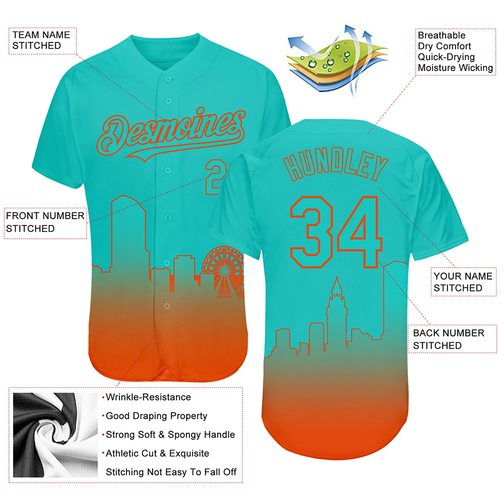 Sublimation Baseball Uniform Jersey Shirts